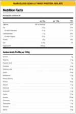 Marvelous Nutrition, Lean A.F Protein Isolate, 2kg, 80 Servings - Image 2