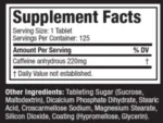 MuscleTech, Platinum 100% CAFFEINE, 125 Tablets, 125 Servings - Image 2