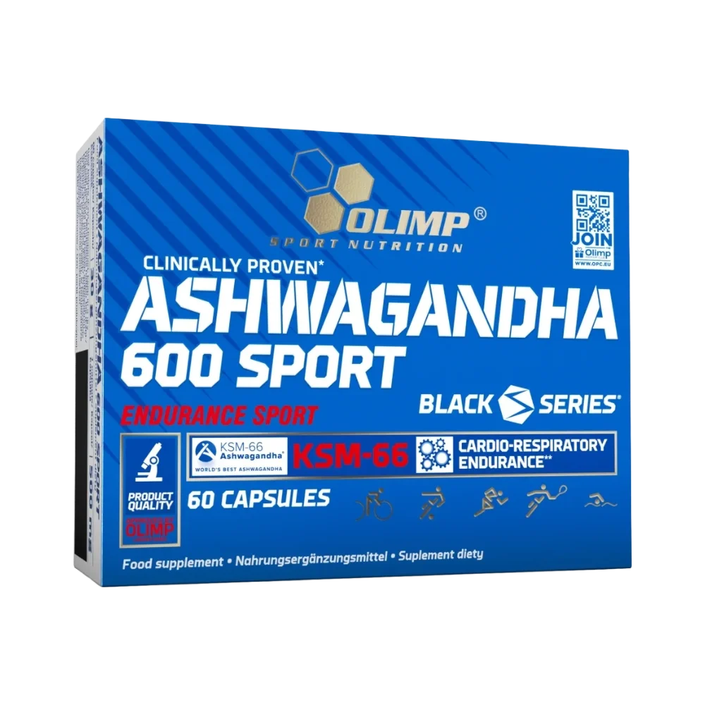 Olimp-Ashwagandha-600-Sport-Edition-KSM-66-60-Capsules-60-Servings Olimp, Ashwagandha 600 Sport Edition (KSM-66), 60 Capsules, 60 Servings - Image 1