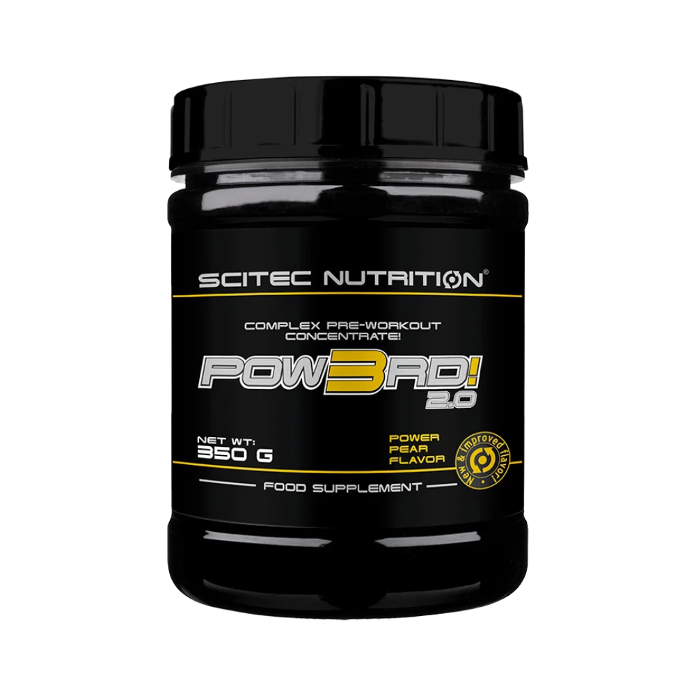 Scitec-Nutrition-Pow3rd-2.0-Pre-workout-350g-50-Servings-Power-Pear Scitec Nutrition, Pow3rd! 2.0 Pre-workout, 350g, 50 Servings - Image 1